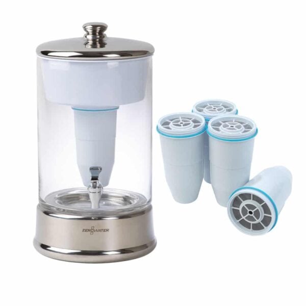 Combi-box: 9 liter glass filter system incl. 5 filters