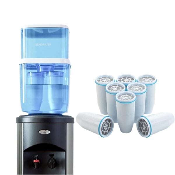 Combi-box: 18.9 liter Water filtration system for a water cooler incl. 10 filters